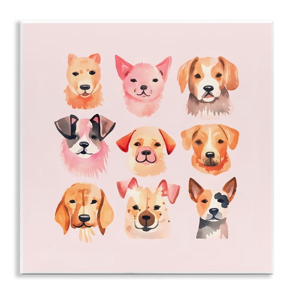 Stupell Industries Contemporary Whimsy Dog Parade Wall Plaque Art, 12 x 12, by Andrea Haase