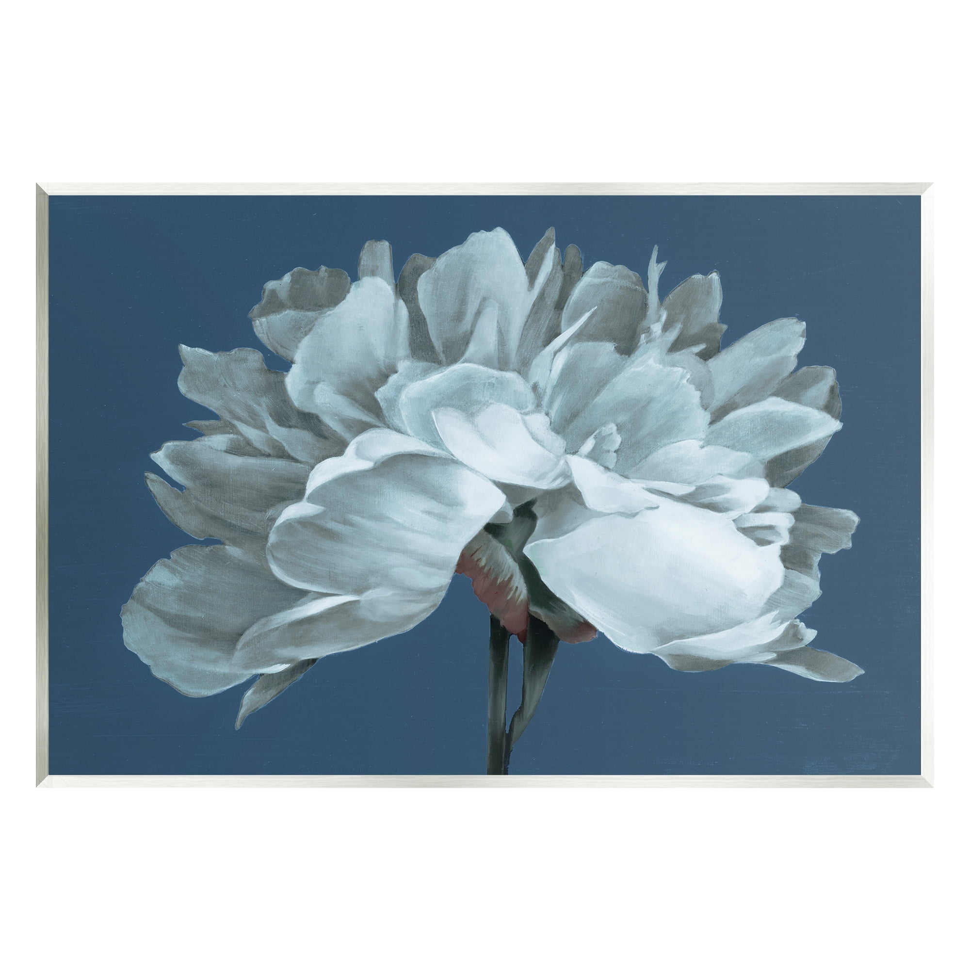 Stupell Industries Contemporary White Bloom Single Flower Sprig Graphic Art Unframed Art Print Wall Art, Design by Liz Jardine