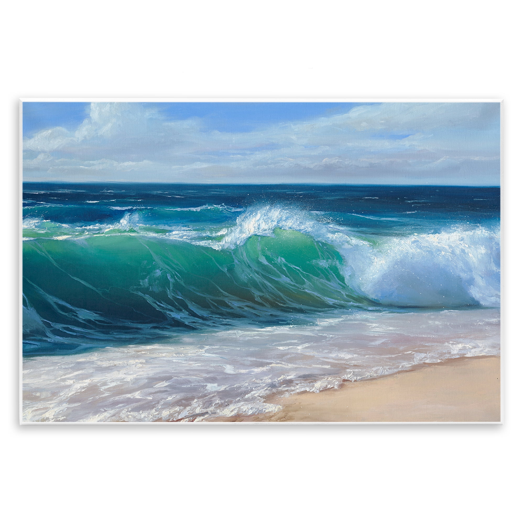 Stupell Industries Content Beach Waves Shore Wall Plaque Art, design by Dimitri Sirenko