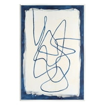 Stupell Industries Continuous Line Doodle Abstract Painting Unframed Art Print Wall Art, 10 x 15