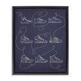 thumbnail image 1 of Stupell Industries Contemporary Continuous Sneaker Line Doodle Black Floating Frame Canvas Art, 17 x 21, by Kamdon Kreations, 1 of 7