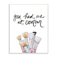 thumbnail image 1 of Stupell Industries Contour Makeup Fashion Modern Watercolor Word Design Wall Plaque Art by Gina Ritter, 1 of 5