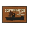 thumbnail image 1 of Stupell Industries Conversation Not Required Dog People Painting Black Framed Art Print Wall Art, 24 x 16, 1 of 2