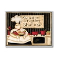 thumbnail image 1 of Stupell Industries Cooking Is Sharing Phrase Vintage Hefty Kitchen Chef Gray Framed by Dan DiPaolo, 1 of 5