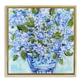 thumbnail image 1 of Stupell Industries Farmhouse Cool Bouquets in Blue Vase Gold Floating Frame Canvas Art, 25 x 25, by Estelle Grengs, 1 of 8