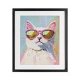 thumbnail image 1 of Stupell Industries Eclectic Cool Cat in Sunglasses Black Framed Print Under Glass, 17 x 21, by The Prints Vibe, 1 of 8