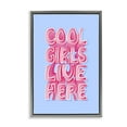 thumbnail image 1 of Stupell Industries Cool Girls Live Here Text & Numbers Painting Gray Floater Framed Canvas Art Print Wall Art, 21 x 31, 1 of 10