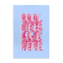 Stupell Industries Cool Girls Live Here Text & Numbers Painting Unframed Art Print Wall Art, 10 x 15