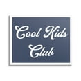 thumbnail image 1 of Stupell Industries Cool Kids Club Blue Phrase Inspirational Painting Gallery Wrapped Canvas Print Wall Art, 1 of 5