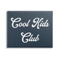 thumbnail image 1 of Stupell Industries Cool Kids Club Phrase Retro Typography Blue White, 40 x 30, Design by Daphne Polselli, 1 of 6
