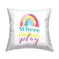 thumbnail image 1 of Stupell Industries Cool Kids Play Phrase Square Decorative Printed Throw Pillow, 18 x 18, 1 of 4