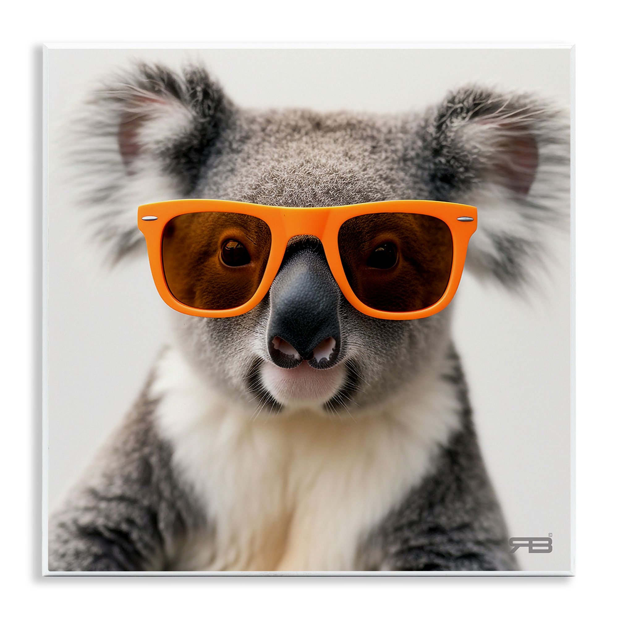 Stupell Industries Cool Koala & Glasses Animals Painting Unframed Art Print Wall Art, 12 x 12