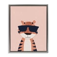 thumbnail image 1 of Stupell Industries Contemporary Cool Tiger in Sunglasses Gray Floating Frame Canvas Art, 25 x 31, by Rachel Nieman, 1 of 8