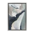 thumbnail image 1 of Stupell Industries Cool Water Lines Gray Framed Floater Canvas Wall Art design by J:L Design, 25 x 17, 1 of 9