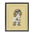 thumbnail image 1 of Stupell Industries Cottage Coolest Dog & Sunglasses Black Floating Frame Canvas Art, 17 x 21, by Sadie Harper, 1 of 8