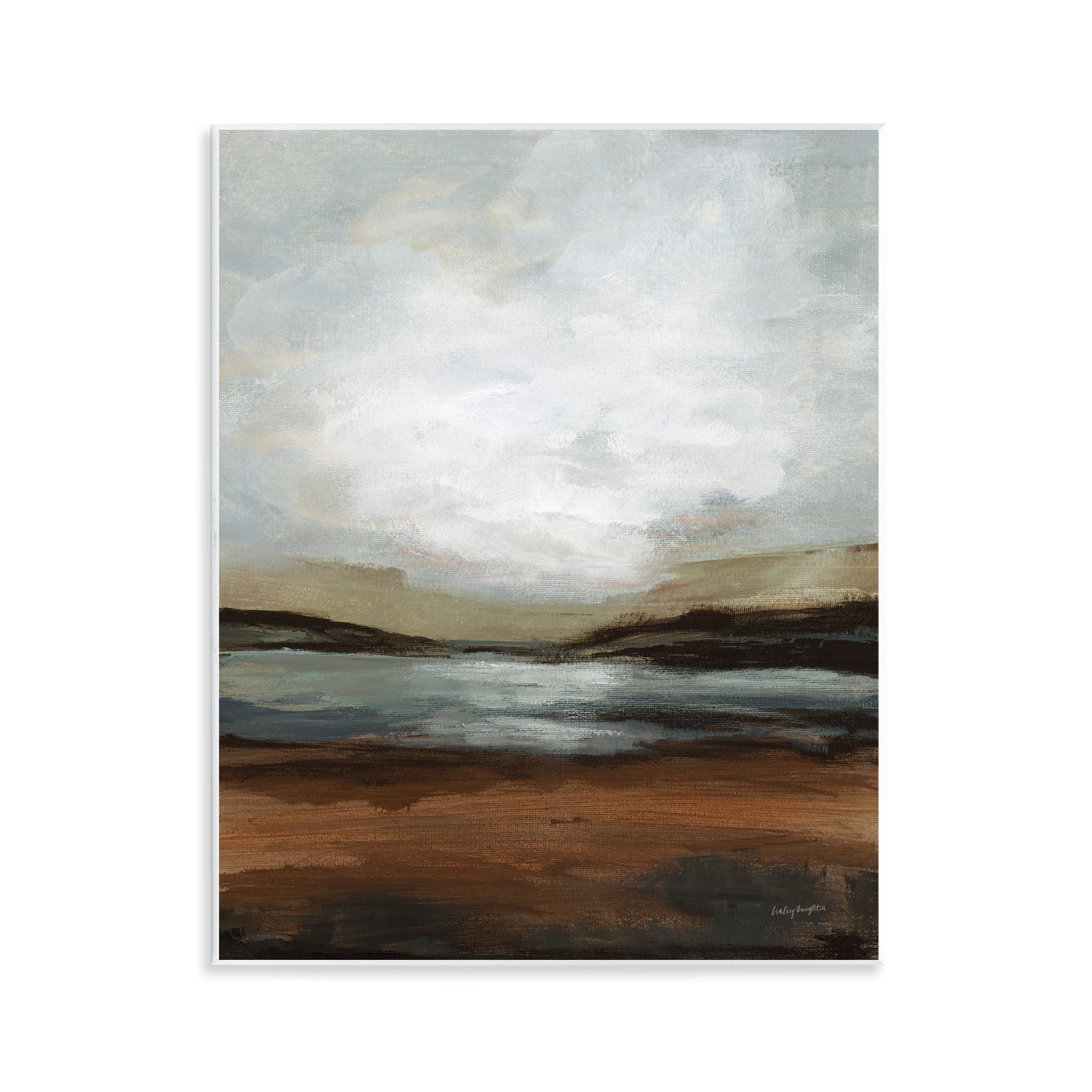 Stupell Industries Copper Creek Landscape Abstract Painting Unframed Art Print Wall Art, 11 x 14