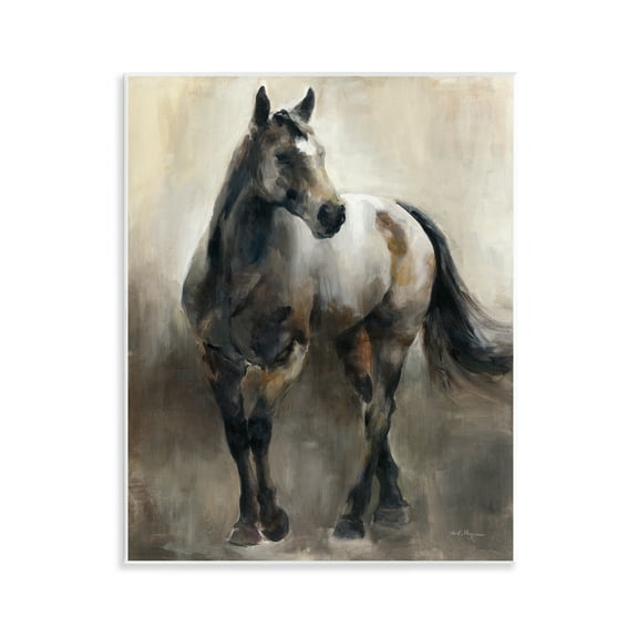 Stupell Industries Copper & Nickel Horse Animals Painting Unframed Art Print Wall Art, 11 x 14