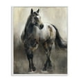 thumbnail image 1 of Stupell Industries Copper & Nickel Horse Animals Painting White Framed Art Print Wall Art, 11 x 14, 1 of 2