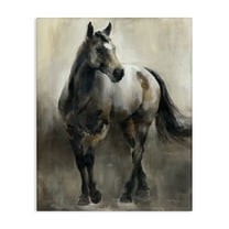 Stupell Industries Copper & Nickel Horse Animals Painting Wrapped Canvas Art Print Wall Art, 16 x 20