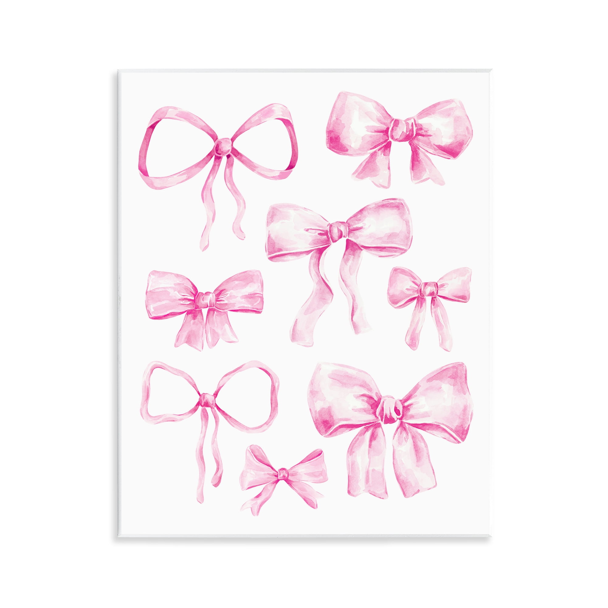 Stupell Industries Coquette Bow Collection Wall Plaque Art, design by Bethany Sandoval