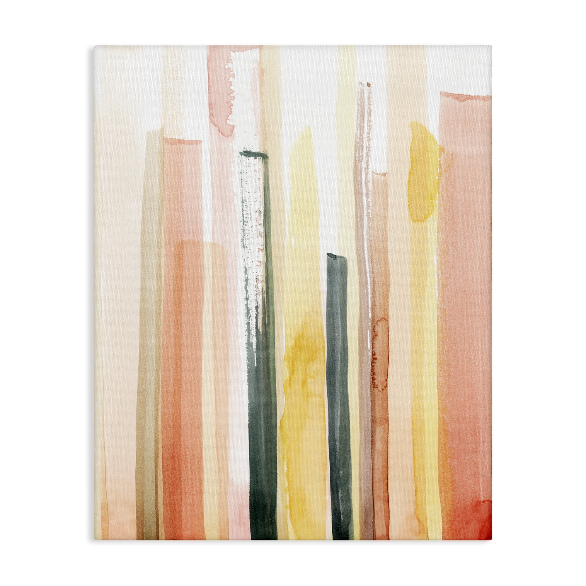 Stupell Industries Coral Reach Watercolor Abstract Painting Gallery Wrapped Canvas Art Print Wall Art, 36 x 48