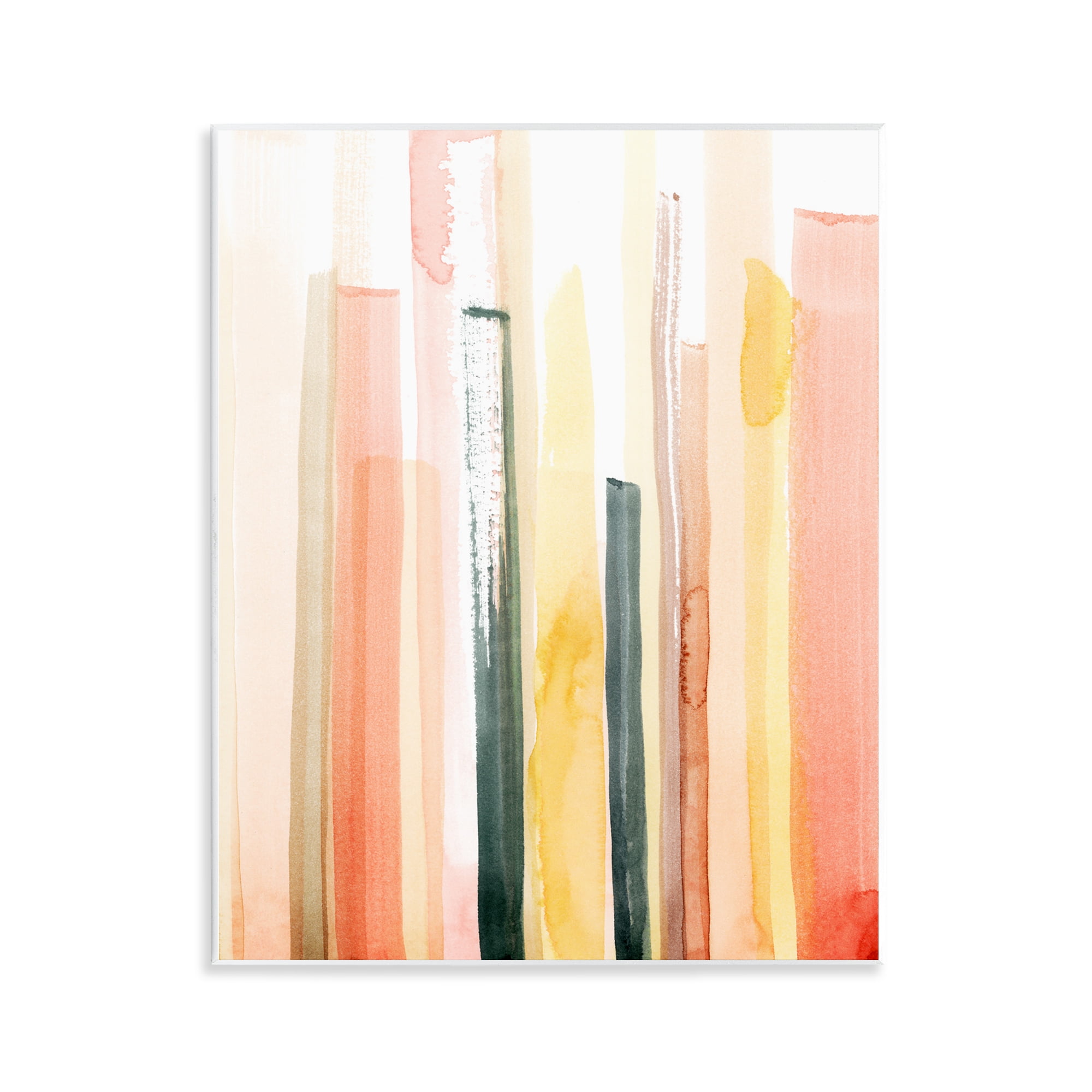 Stupell Industries Coral Reach Watercolor Abstract Painting Unframed Art Print Wall Art, 11 x 14