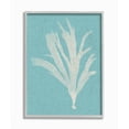 thumbnail image 1 of Stupell Industries Coral Seaweed Cyan White Beach Design Framed Wall Art by Vision Studio, 1 of 1