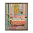 thumbnail image 1 of Stupell Industries Eclectic Corgi in Bathtub Brown Floating Frame Canvas Art, 17 x 21, by The Prints Vibe, 1 of 8