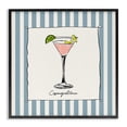 thumbnail image 1 of Stupell Industries Modern Cosmopolitan Summer Stripes Black Framed Giclee Art, 12 x 12, by Susan Jill, 1 of 8