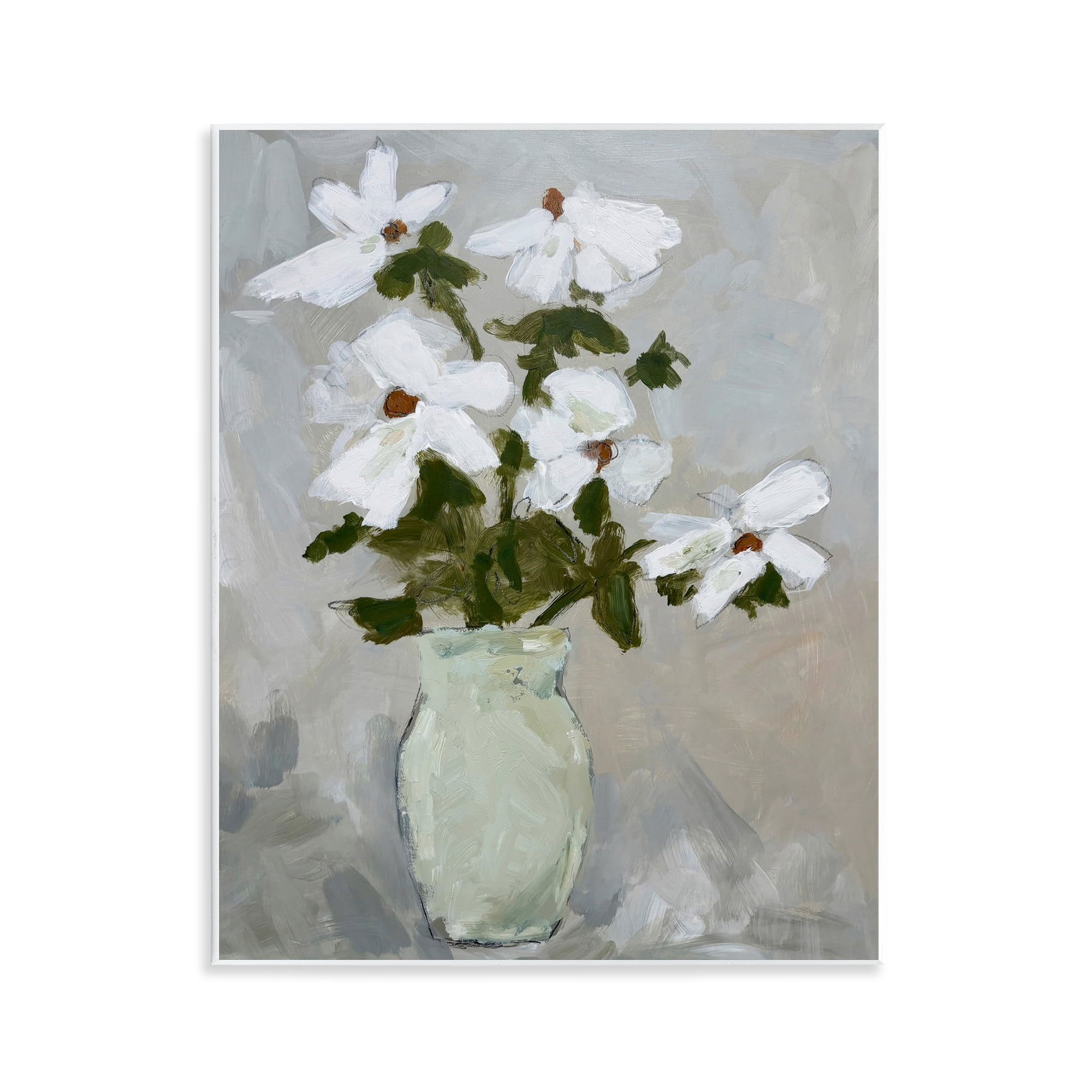 Stupell Industries Cosmos Flowers Serene Rustic Vase Wall Plaque Art, design by Chloe Elliot