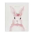 thumbnail image 1 of Stupell Industries Cottage Baby Lapin French Pink Watercolor Bunny with Flower Canvas Art, 16 x 20, by Stephanie Workman Marrott, 1 of 7