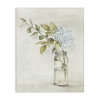 Stupell Industries Cottage Blooms in Jar Plants & Flowers Painting Wrapped Canvas Art Print Wall Art, 16 x 20