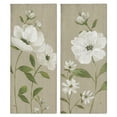 thumbnail image 1 of Stupell Industries Cottage Blossoms on Beige Plants & Flowers Painting Wrapped Canvas Art Print Wall Art, 13 x 30, Set of 2, 1 of 8
