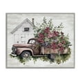 thumbnail image 1 of Stupell Industries Cottage Burgundy Flowers Truck Gray Framed Giclee Art, 20 x 16, by Lettered and Lined, 1 of 8