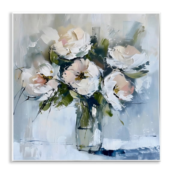 Stupell Industries Cottage Chic Modern Bouquet Wall Plaque Art design by LSR Creative Studio, 12 x 12