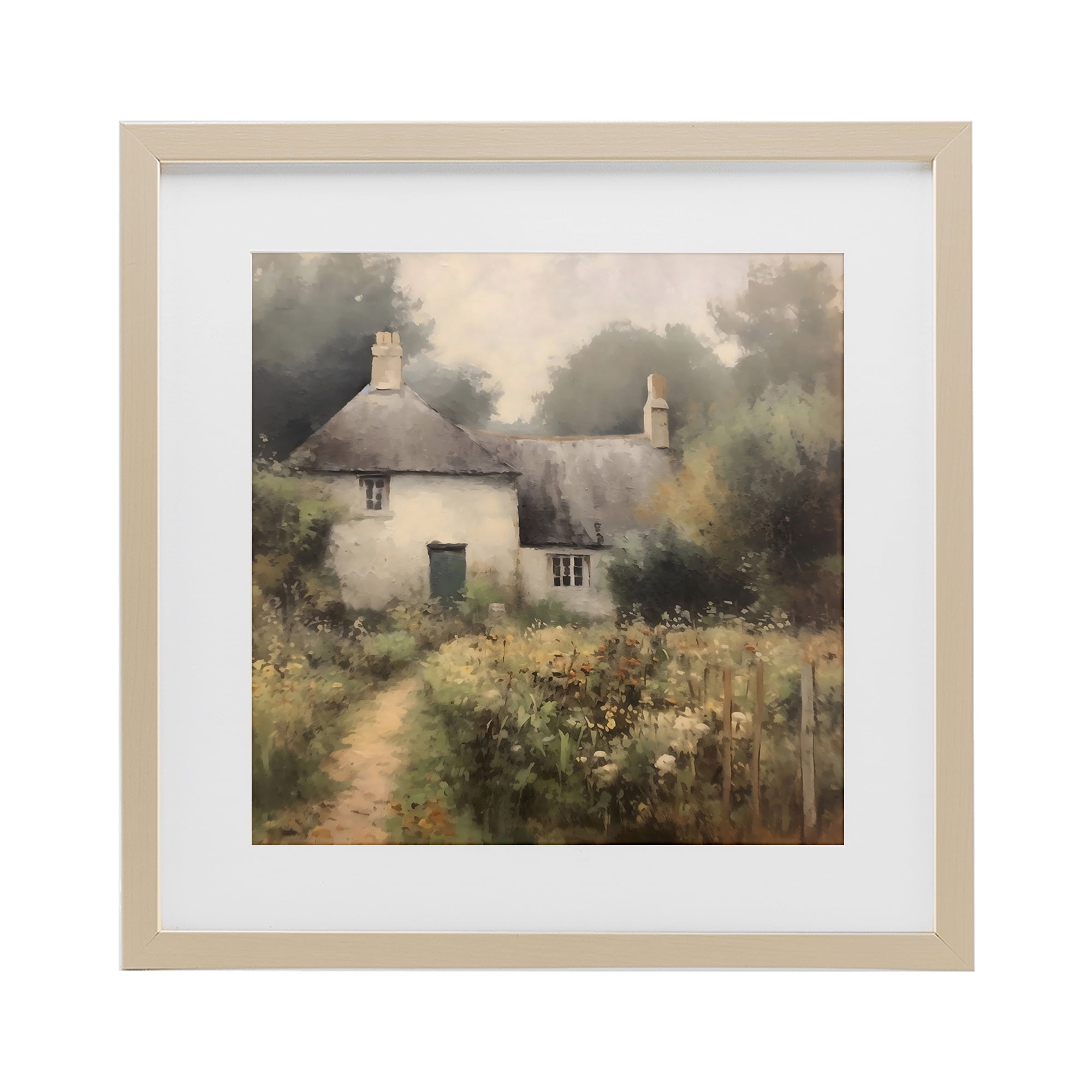 Stupell Industries Cottage Comfort in Summer Garden Birch Framed Print Under Glass, design by Creative Studio