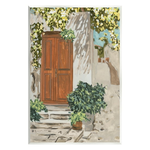 Stupell Industries Cottage Doorway Botanicals Travel & Places Painting Unframed Art Print Wall Art, 10 x 15