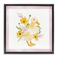thumbnail image 1 of Stupell Industries Cottage Duck & Yellow Daisies Black Floating Frame Canvas Art, 18 x 18, by Enya Todd, 1 of 8