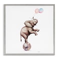 thumbnail image 1 of Stupell Industries Cottage Elephant & Balloons Disco Gray Framed Giclee Art, 24 x 24, by Amanda Greenwood, 1 of 7