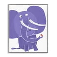 thumbnail image 1 of Stupell Industries Cottage Elephant & Bird Friends Gray Framed Giclee Art, 24 x 30, by Carla Daly, 1 of 7