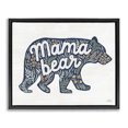 thumbnail image 1 of Stupell Industries Cottage Floral Mama Bear Phrase Black Floating Frame Canvas Art, 21 x 17, by Laura Marshall, 1 of 6