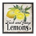 thumbnail image 1 of Stupell Industries Cottage Fresh & Juicy Lemons Black Floating Frame Canvas Art, 18 x 18, by Creatif Belle, 1 of 8