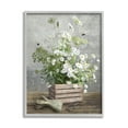 thumbnail image 1 of Stupell Industries Cottage Gardening Bouquet Botanical & Floral Painting Gray Framed Art Print Wall Art, 16 x 20, 1 of 8