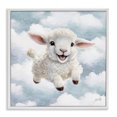 thumbnail image 1 of Stupell Industries Cottage Happy Lamb in Clouds White Framed Giclee Art, 17 x 17, by Marla Rae, 1 of 7