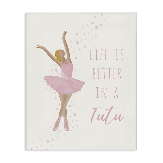Stupell Industries Cottage Life Is Better In Tutu Canvas Art, 24 x 30, by Chen Alyesh