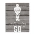 thumbnail image 1 of Stupell Industries Cottage Men's Room Have To Go Canvas Art, 16 x 20, by Kim Allen, 1 of 7