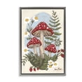 thumbnail image 1 of Stupell Industries Cottage Mushrooms & Blooms Floral Painting Gray Floater Framed Canvas Art Print Wall Art, 17 x 25, 1 of 9
