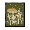 thumbnail image 1 of Stupell Industries Cottage Mushrooms Whimsical Nature Botanical & Floral Painting Black Floater Framed Art Print Wall Art, 1 of 6