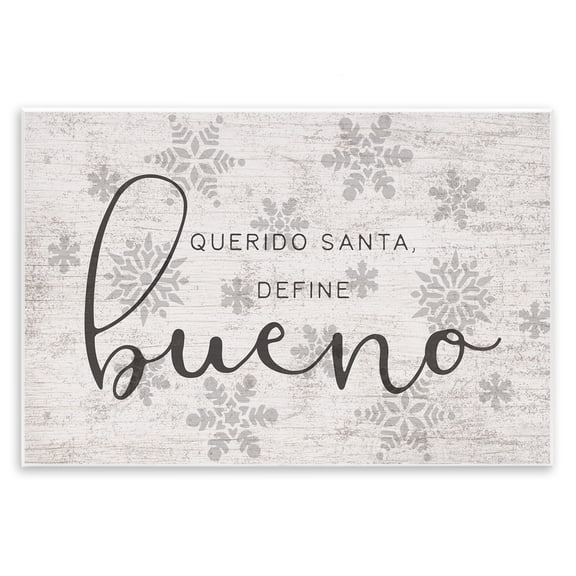 Stupell Industries Cottage Querido Santa Define Bueno Wall Plaque Art, 15 x 10, by Lil' Rue