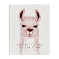 thumbnail image 1 of Stupell Industries Cottage Save Your Drama for the Llama Pink Watercolor Llama Canvas Art, 24 x 30, by Stephanie Workman Marrott, 1 of 7
